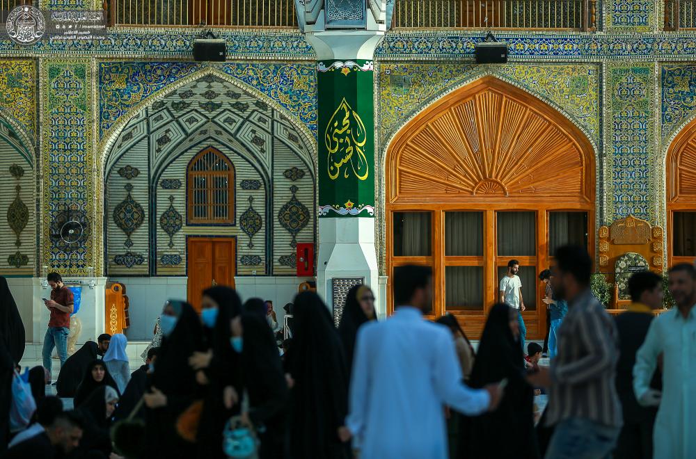 الصحن العلوي المطهر يزدان بأكثر من ستة آلاف زهرة بمناسبة ولادة سبط الرسول الأكرم (ص)الإمام الحسن المجتبى (ع) 