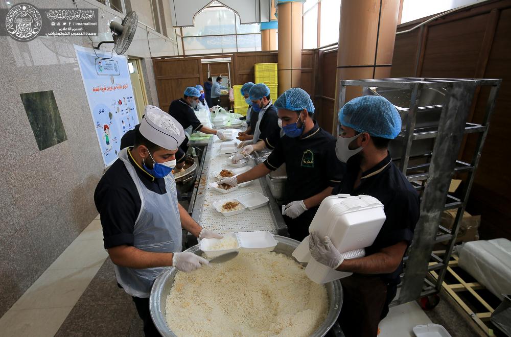 مضيف العتبة العلوية .. جهود استثنائية تعكس الكرم العلوي في دعم الكوادر الصحية والمصابين بالجائحة