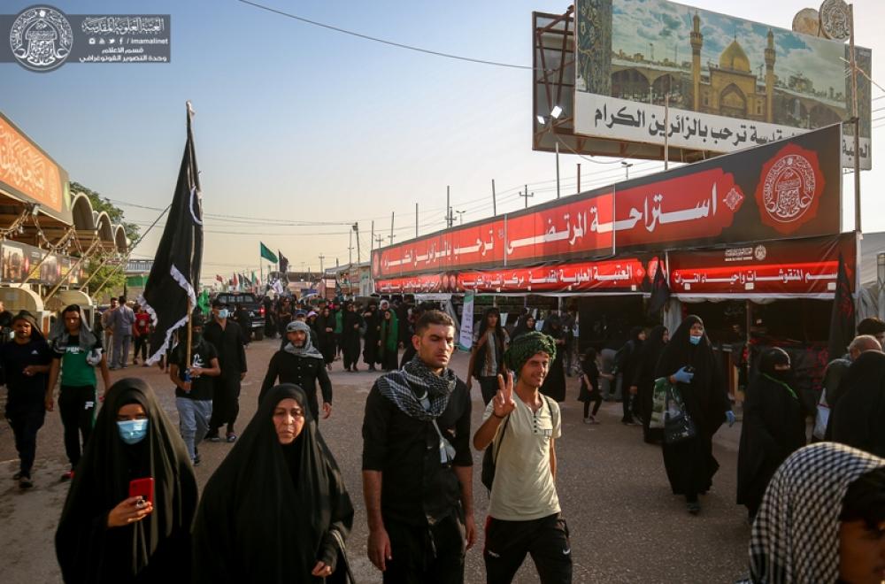 العتبة العلوية ... استراحة المرتضى على طريق ياحسين تقدم خدماتها المختلفة لزوار أمير المؤمنين (ع) صور
