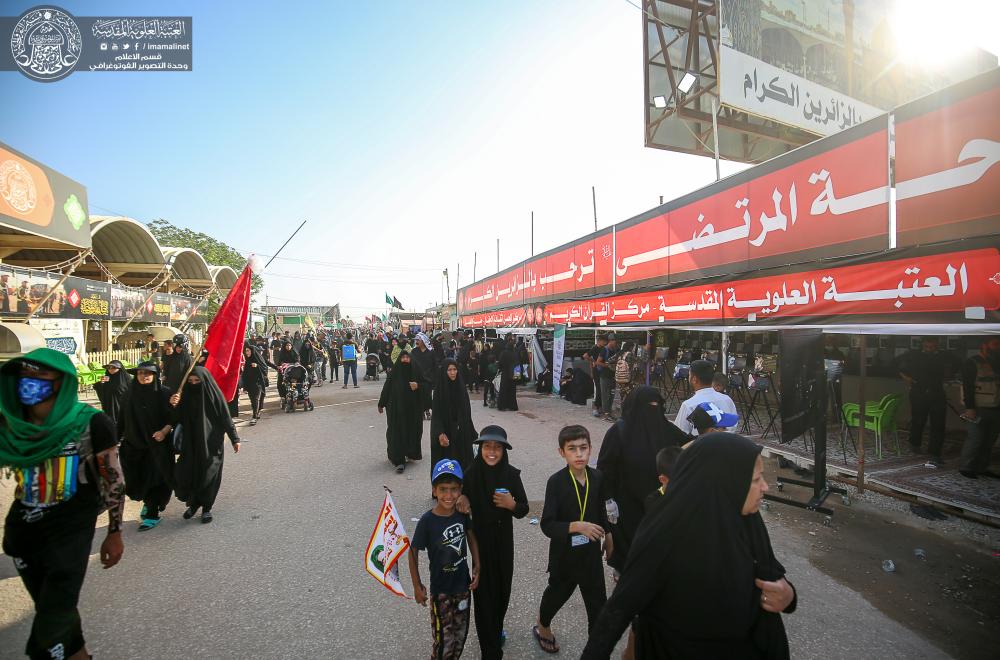 العتبة العلوية ... استراحة المرتضى على طريق ياحسين تقدم خدماتها المختلفة لزوار أمير المؤمنين (ع) صور