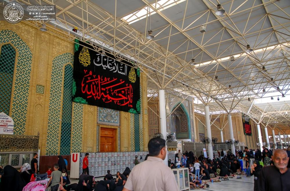 العتبة العلوية تنشر مظاهر الحزن والسواد إيذانا ببدء العزاء بذكرى رحيل الرسول الأكرم ( صلى الله عليه وآله وسلم) – صور - 