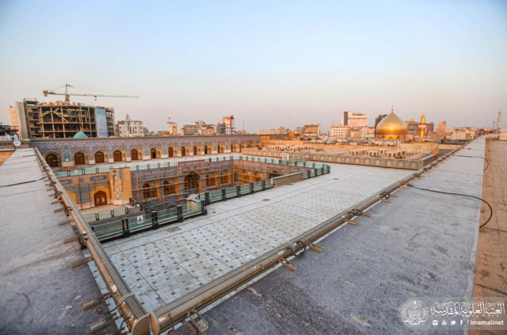 تقرير مصور حول استئناف العمل في مشروع صحن فاطمة (عليها السلام) 