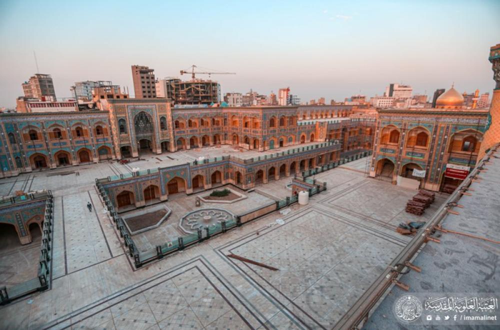تقرير مصور حول استئناف العمل في مشروع صحن فاطمة (عليها السلام) 