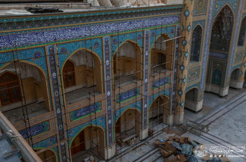 تقرير مصور حول استئناف العمل في مشروع صحن فاطمة (عليها السلام) 