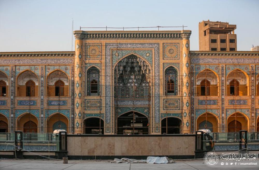 تقرير مصور حول استئناف العمل في مشروع صحن فاطمة (عليها السلام) 