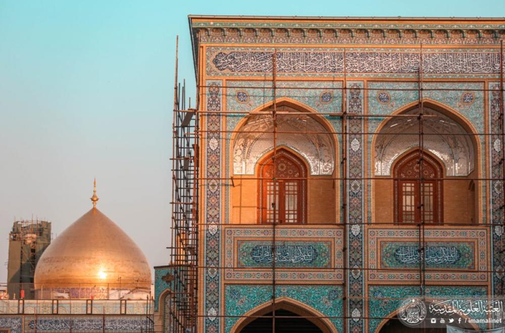 تقرير مصور حول استئناف العمل في مشروع صحن فاطمة (عليها السلام) 