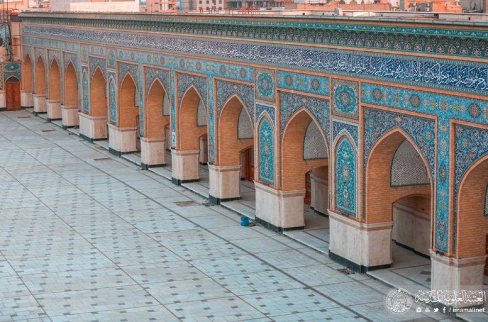 تقرير مصور حول استئناف العمل في مشروع صحن فاطمة (عليها السلام) 