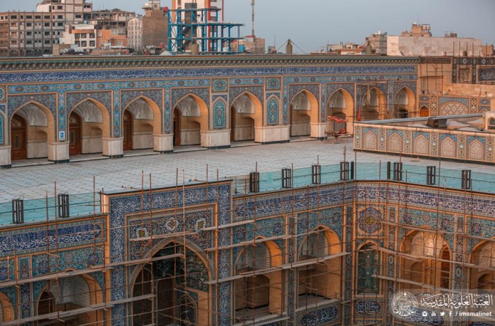 تقرير مصور حول استئناف العمل في مشروع صحن فاطمة (عليها السلام) 