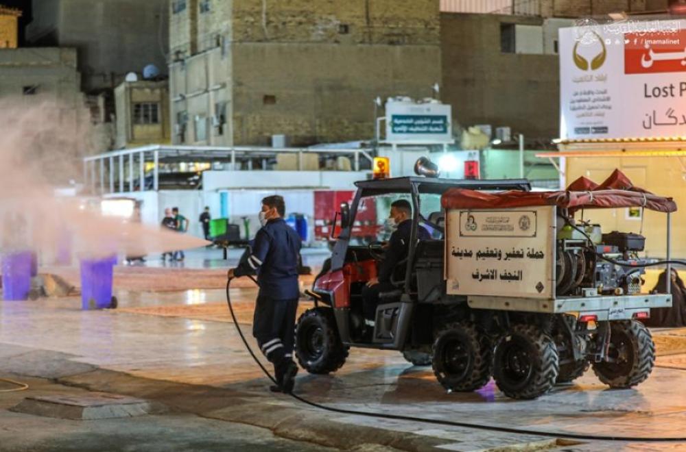 قسم السلامة المهنية والصحة والبيئة يباشر بخدماته للزائرين خلال ذكرى شهادة أمير المؤمنين (ع) وليالي القدر المباركة