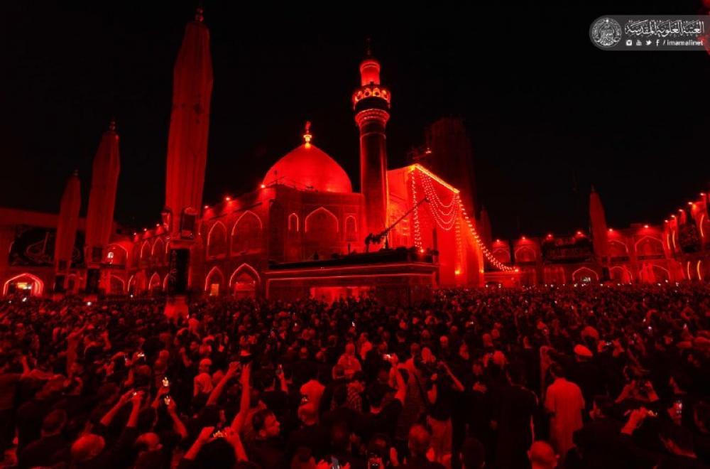 رحم الله من نادى وا علياه ... نَدبت مجلس العزاء في الصحن الشريف باستشهاد أبي الأيتام علي (عليه السلام) –صور -