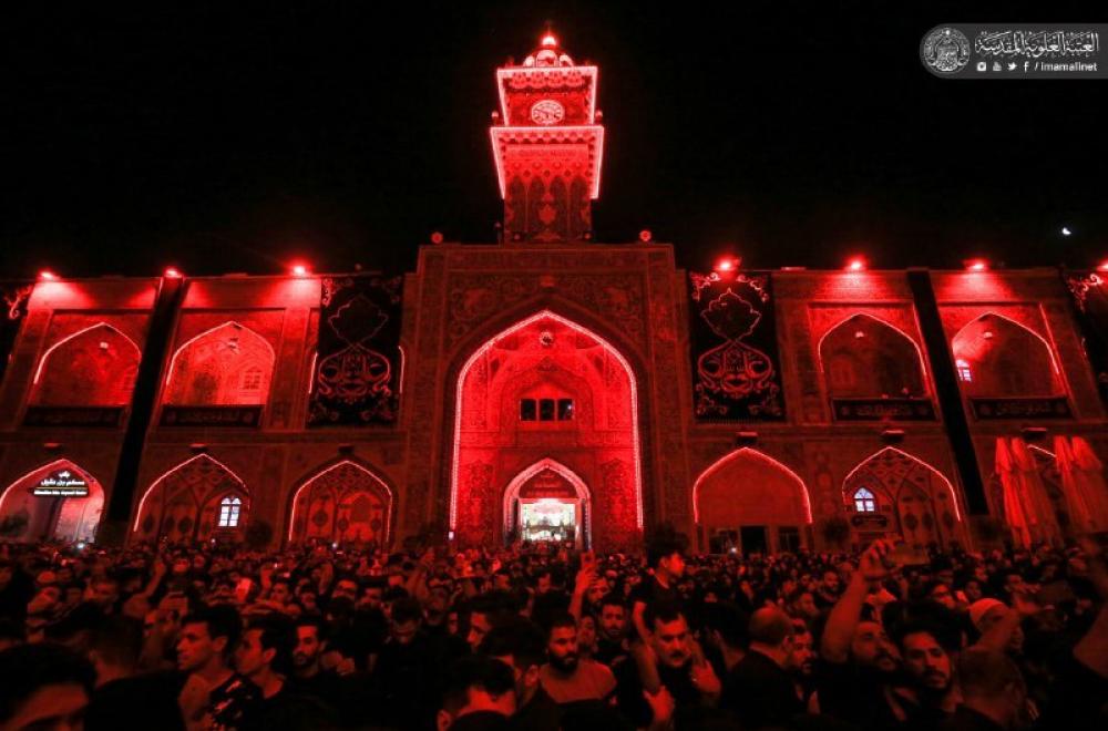 رحم الله من نادى وا علياه ... نَدبت مجلس العزاء في الصحن الشريف باستشهاد أبي الأيتام علي (عليه السلام) –صور -