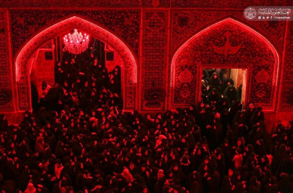رحم الله من نادى وا علياه ... نَدبت مجلس العزاء في الصحن الشريف باستشهاد أبي الأيتام علي (عليه السلام) –صور -