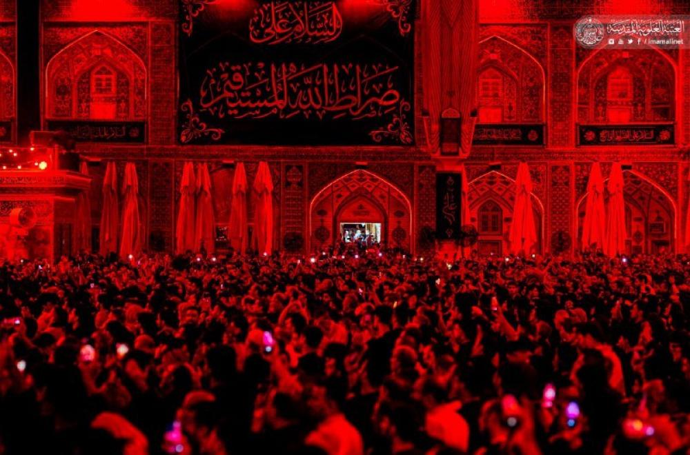 رحم الله من نادى وا علياه ... نَدبت مجلس العزاء في الصحن الشريف باستشهاد أبي الأيتام علي (عليه السلام) –صور -