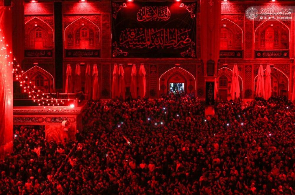 رحم الله من نادى وا علياه ... نَدبت مجلس العزاء في الصحن الشريف باستشهاد أبي الأيتام علي (عليه السلام) –صور -