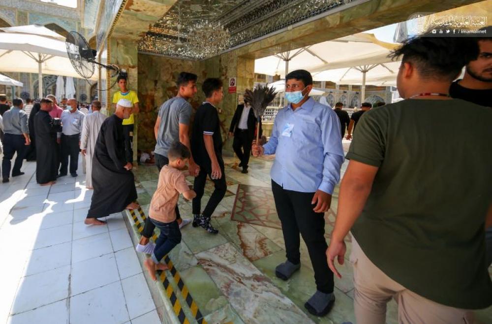 العتبة العلوية تستنفر جهود منتسبيها لخدمة الزائرين في عيد الأضحى المبارك