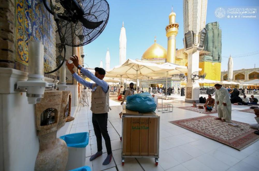 العتبة العلوية تستنفر جهود منتسبيها لخدمة الزائرين في عيد الأضحى المبارك