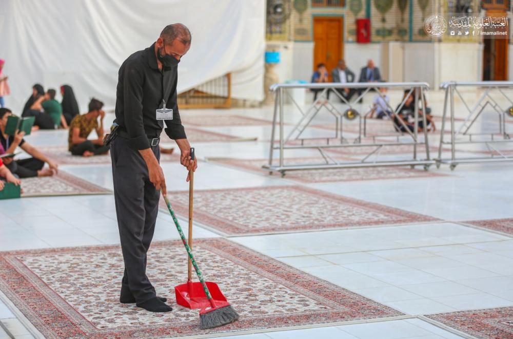 العتبة العلوية تستنفر جهود منتسبيها لخدمة الزائرين في عيد الأضحى المبارك