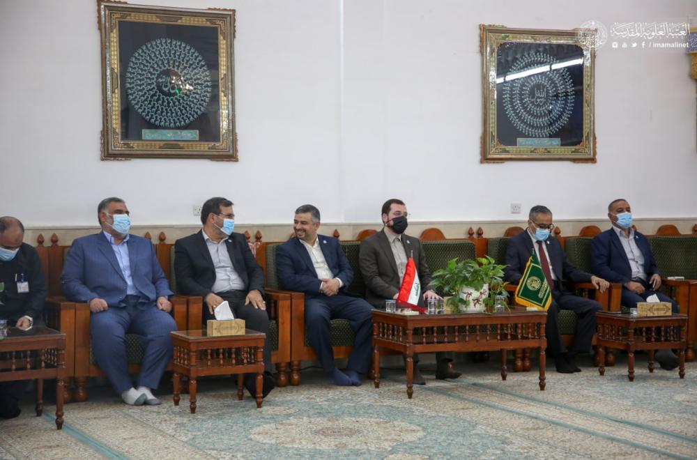 الأمانة العامة للعتبة العلوية المقدسة تستقبل المنتسبين المهنئين بعيد الأضحى المبارك