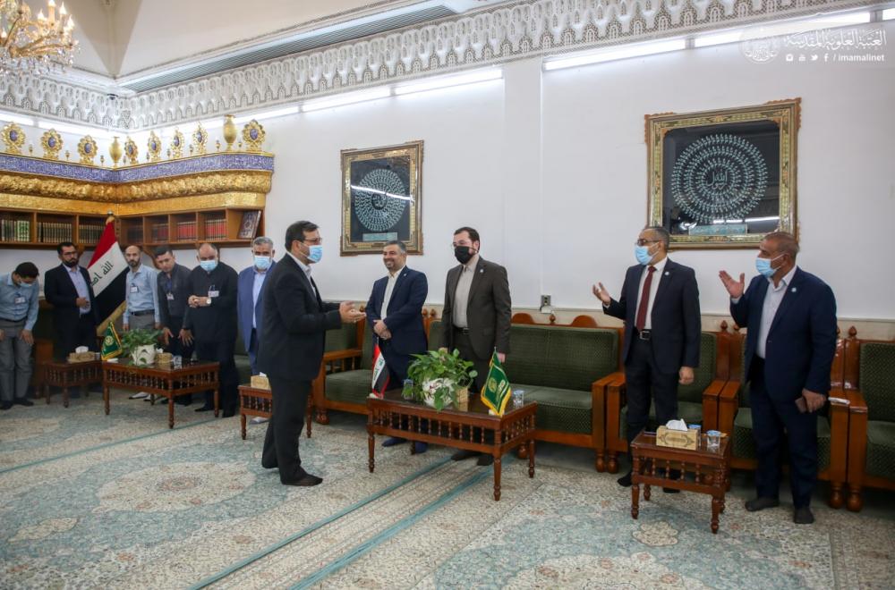 الأمانة العامة للعتبة العلوية المقدسة تستقبل المنتسبين المهنئين بعيد الأضحى المبارك
