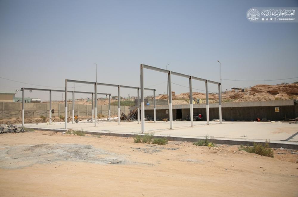 قسم الشؤون الهندسية في العتبة العلوية يعلن عن مراحل متقدمة في مشروع غرف كهرباء المحطة التحويلية