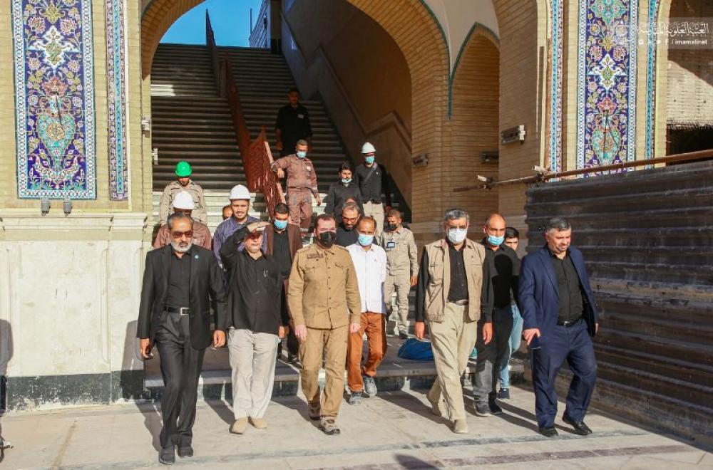 اللجنة العليا لزيارة الأربعين في العتبة العلوية المقدسة تباشر بتهيئة أرجاء صحن فاطمة (ع) لخدمة الزائرين الوافدين أيام المناسبة – تقرير معزز بالصور -