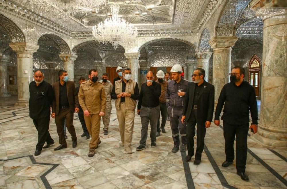 اللجنة العليا لزيارة الأربعين في العتبة العلوية المقدسة تباشر بتهيئة أرجاء صحن فاطمة (ع) لخدمة الزائرين الوافدين أيام المناسبة – تقرير معزز بالصور -