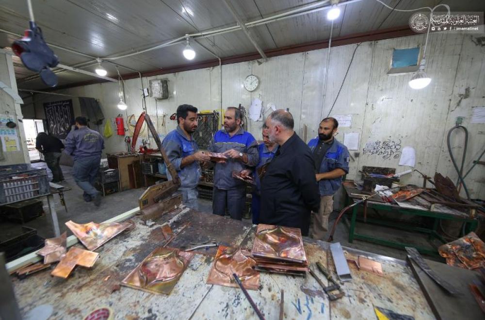  العتبة العلوية المقدسة تكشف تفاصيل أعمال ترميم وإعادة تذهيب المنارة الشمالية وآخر نسب الانجاز – تقرير معزز بالصور -