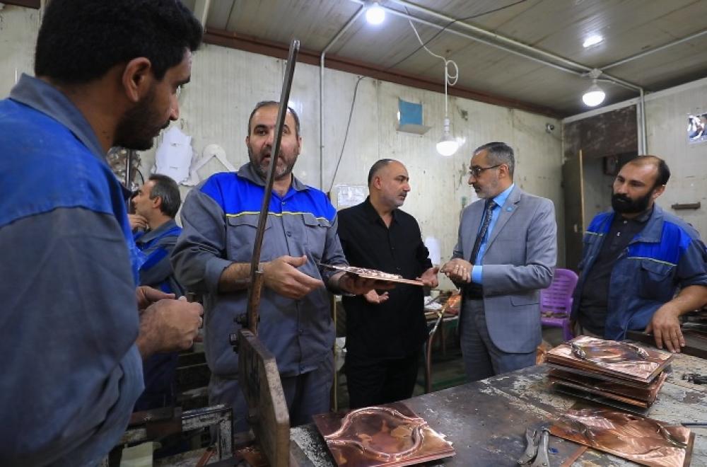  العتبة العلوية المقدسة تكشف تفاصيل أعمال ترميم وإعادة تذهيب المنارة الشمالية وآخر نسب الانجاز – تقرير معزز بالصور -