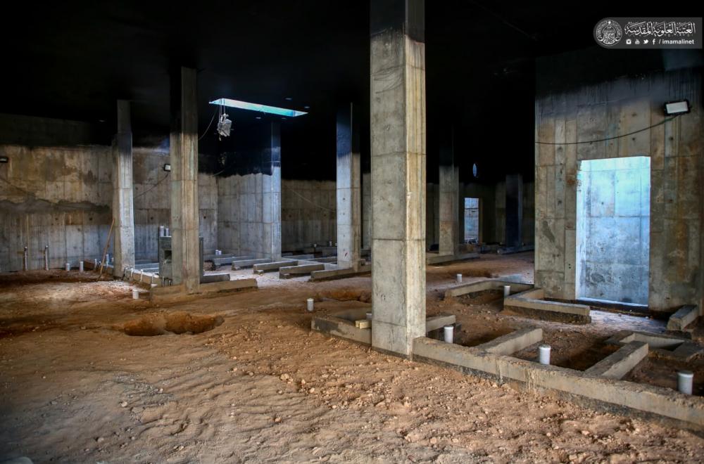 قسم الشؤون الهندسية والفنية في العتبة العلوية يستأنف أعماله في مشروع صحيات رقم 2