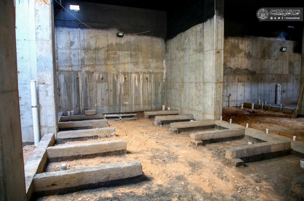 قسم الشؤون الهندسية والفنية في العتبة العلوية يستأنف أعماله في مشروع صحيات رقم 2