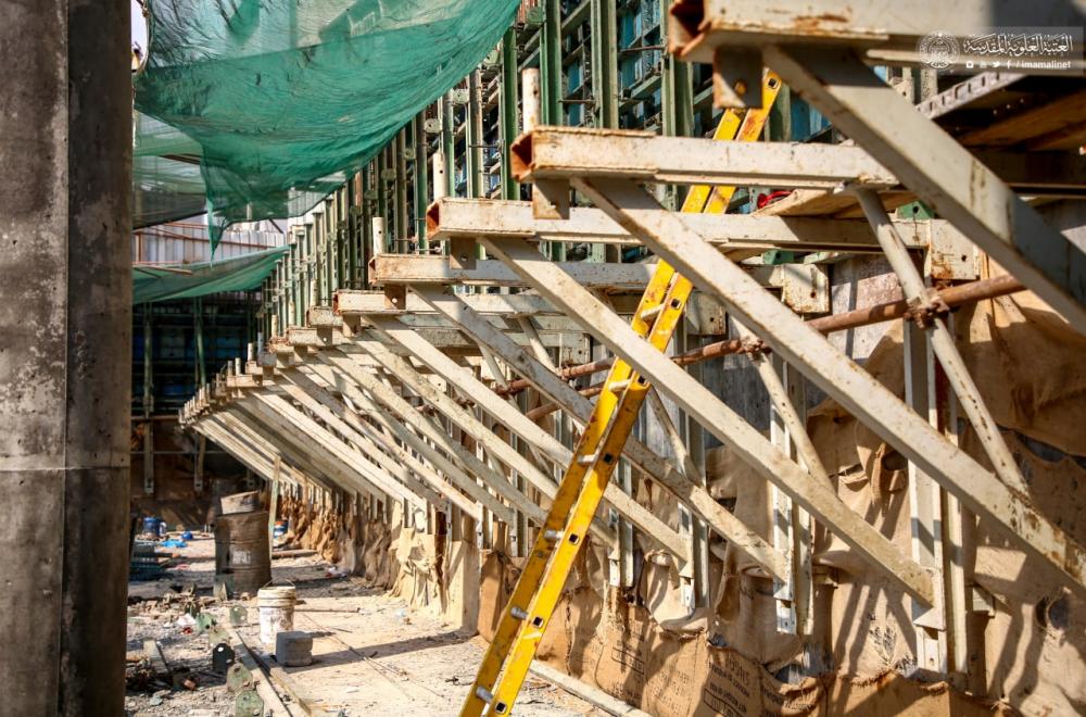 قسم الشؤون الهندسية والفنية في العتبة العلوية يستأنف أعماله في مشروع صحيات رقم 2