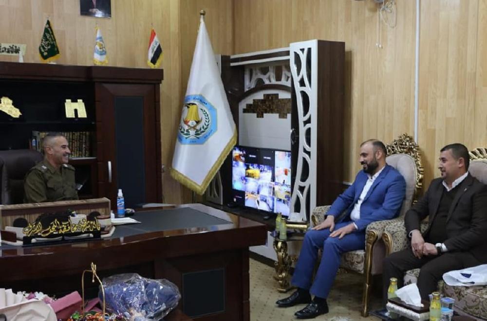 قسم العلاقات العامة في العتبة العلوية يقدم التهاني الى قادة ومنتسبي الشرطة بمناسبة عيدهم الوطني