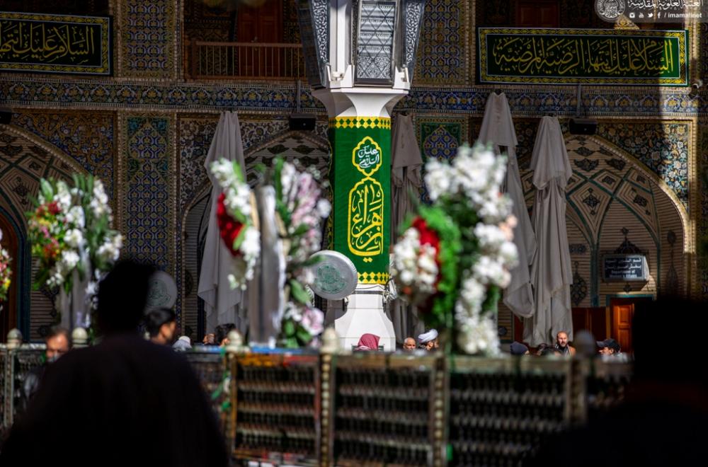 رفع راية ( يا سيدة نساء العالمين ) ونشر معالم الاحتفال بالذكرى العطرة لولادة سيدة النساء السيدة الزهراء ( عليها السلام) 