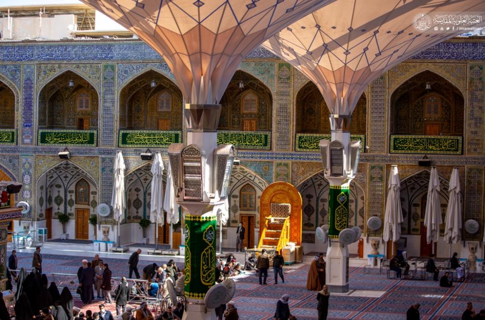 رفع راية ( يا سيدة نساء العالمين ) ونشر معالم الاحتفال بالذكرى العطرة لولادة سيدة النساء السيدة الزهراء ( عليها السلام) 
