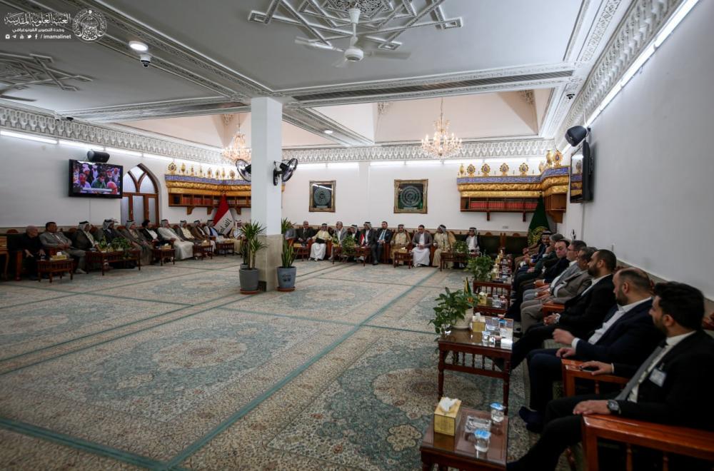 الأمين العام يستقبل المهنئين بعيد الفطر المبارك من أبناء ووجهاء النجف الأشرف