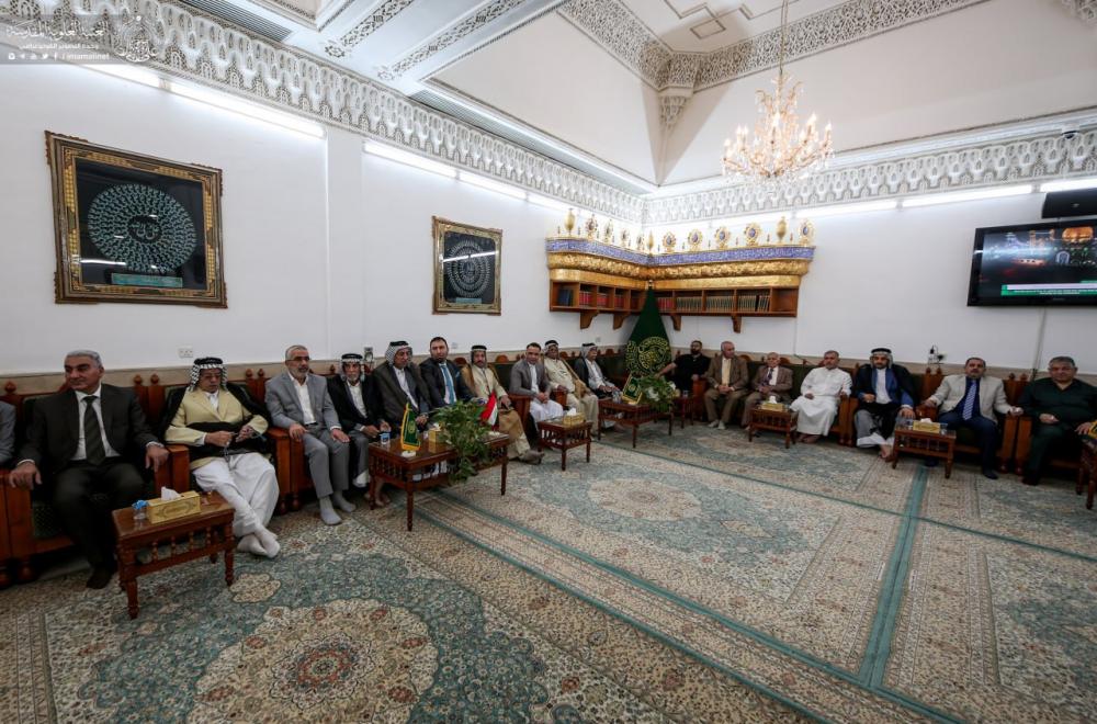 الأمين العام يستقبل المهنئين بعيد الفطر المبارك من أبناء ووجهاء النجف الأشرف