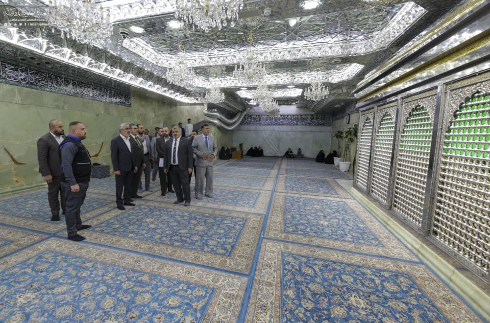 الأمين العام للعتبة العلوية المقدسة يزور العتبة الحسينية المقدسة ويقوم بجولة في المؤسسات الطبية والجامعية التابعة لها 