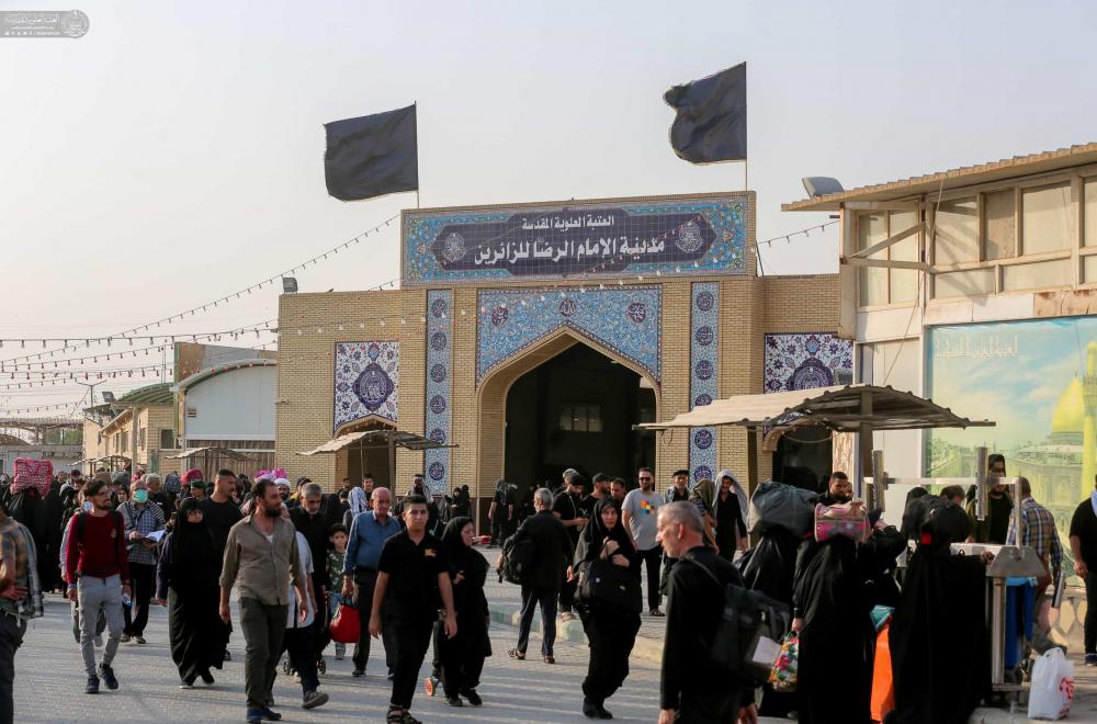 العتبة العلوية المقدسة تواصل تقديم خدماتها للزائرين العائدين من زيارة الأربعين 