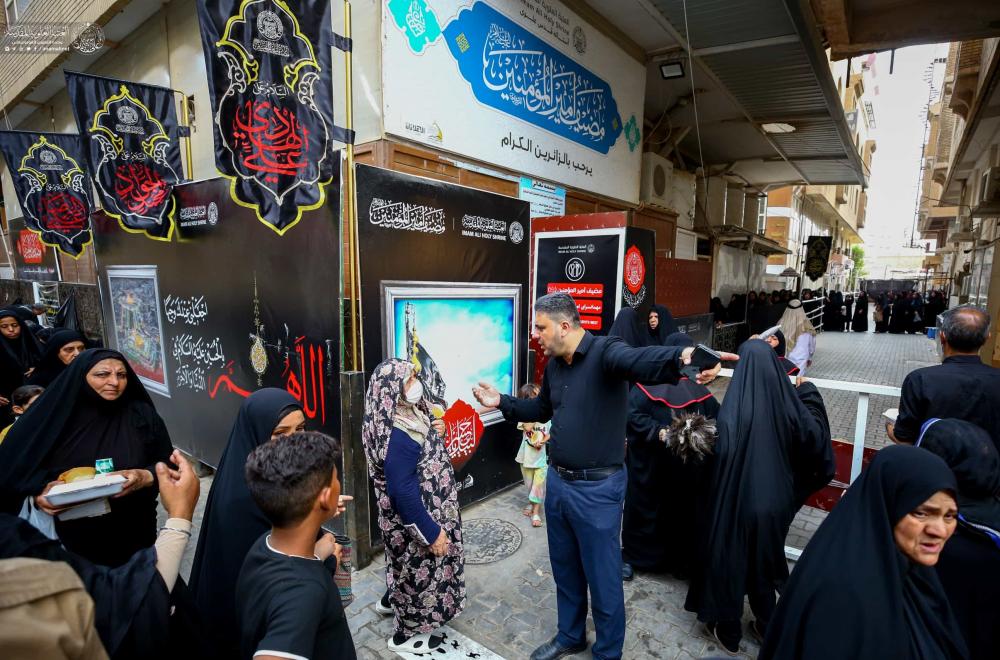 مضيف العتبة المقدسة يستمر في تقديم الضيافة للزائرين حتى ذكرى وفاة النبي الأكرم(ص)