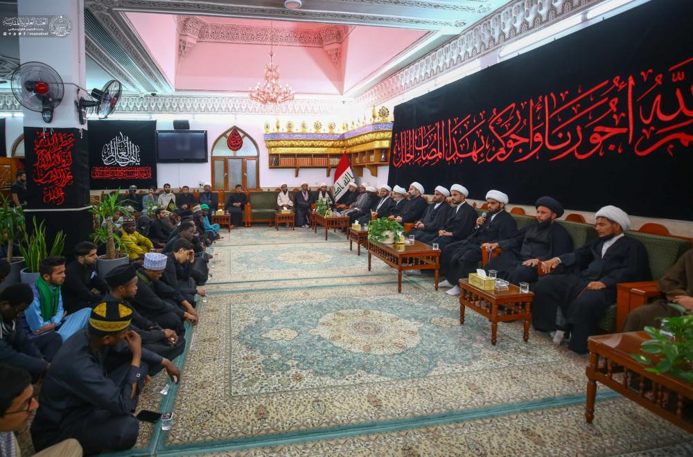 وفد من مختلف الجنسيات يقدمون العزاء لأمير المؤمنين (ع) في ذكرى رحيل النبي الأعظم محمد(ص) 