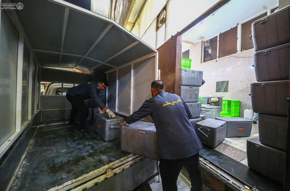 العتبة العلوية المقدسة : ألفا متطوع تشرفوا بتقديم الخدمات للزائرين بمناسبة رحيل الرسول (ص) 