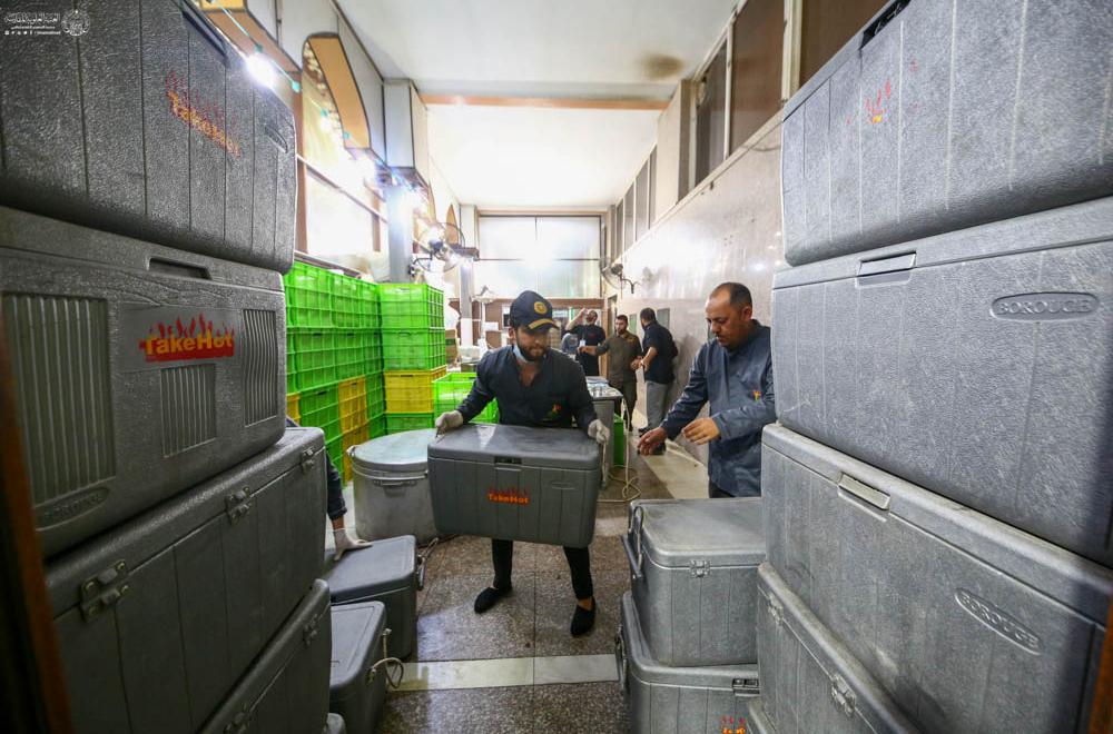 العتبة العلوية المقدسة : ألفا متطوع تشرفوا بتقديم الخدمات للزائرين بمناسبة رحيل الرسول (ص) 