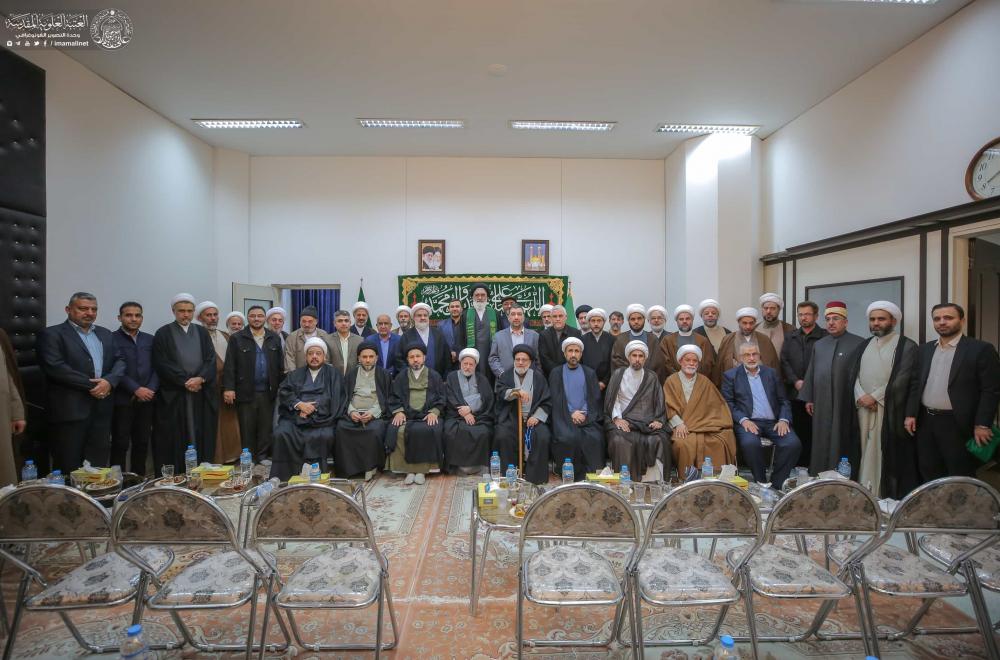 وفد العتبة العلوية المقدسة والحوزة العلمية يتوجه إلى جمهورية ايران الإسلامية لإقامة النسخة الثانية من مؤتمر أمناء الرسل