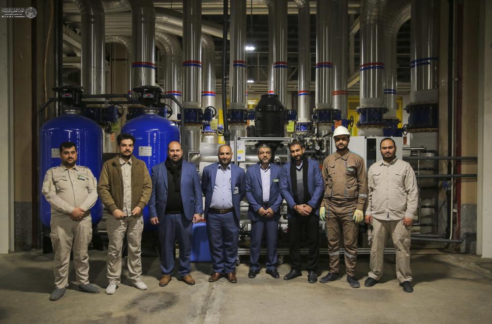العتبة العلوية المقدسة تُنصِّب منظومة تنقية المياه التي تعمل بنظام الألواح الشمسية