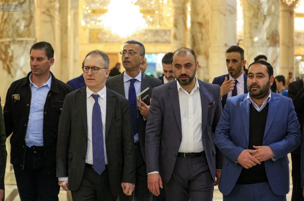السفير الإيطالي لدى العراق يتشرف بزيارة العتبة العلوية المقدسة 