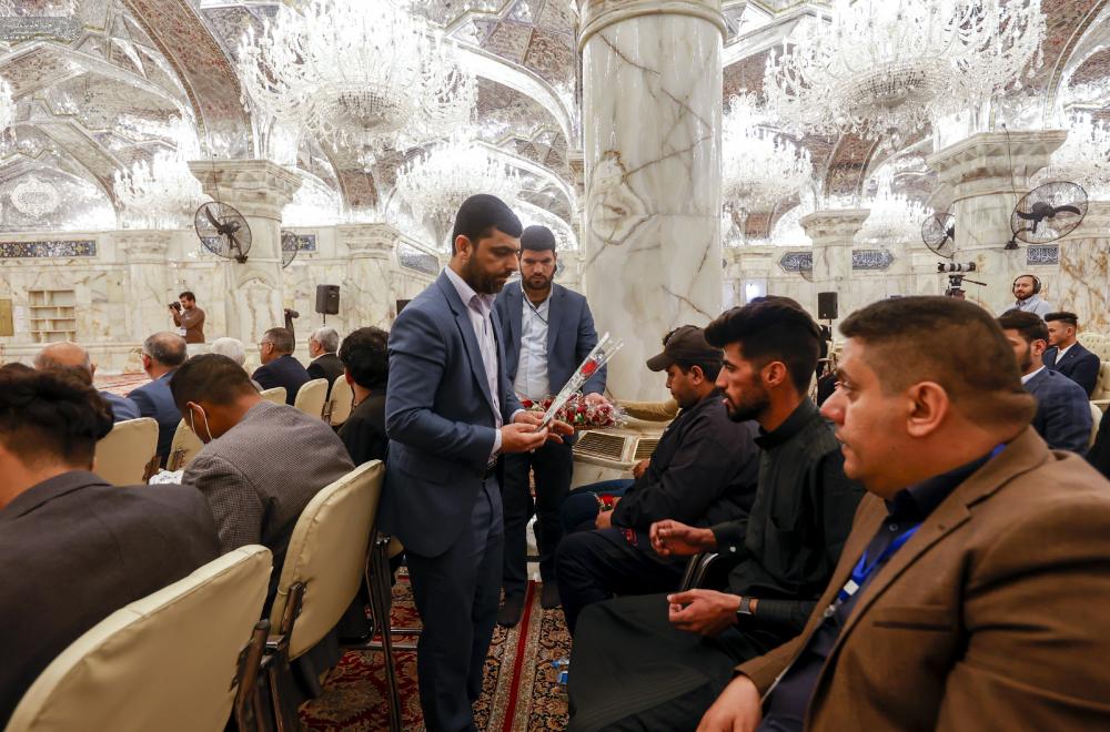 العتبة العلوية المقدسة ترعى حفلاً جماعيّاً لزواج جمع من شباب العراق 