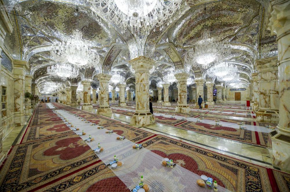 العتبة العلوية المقدسة تبدأ ببرنامج السفرة الرمضانية في رحاب مرقد أمير المؤمنين (عليه السلام)