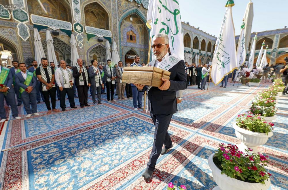 إيذاناً بانطلاق أسبوع الغدير .. العتبة العلوية تقيم مراسم رفع راية الغدير الأغر  