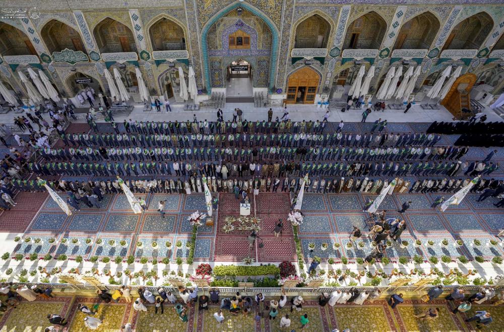 إيذاناً بانطلاق أسبوع الغدير .. العتبة العلوية تقيم مراسم رفع راية الغدير الأغر  