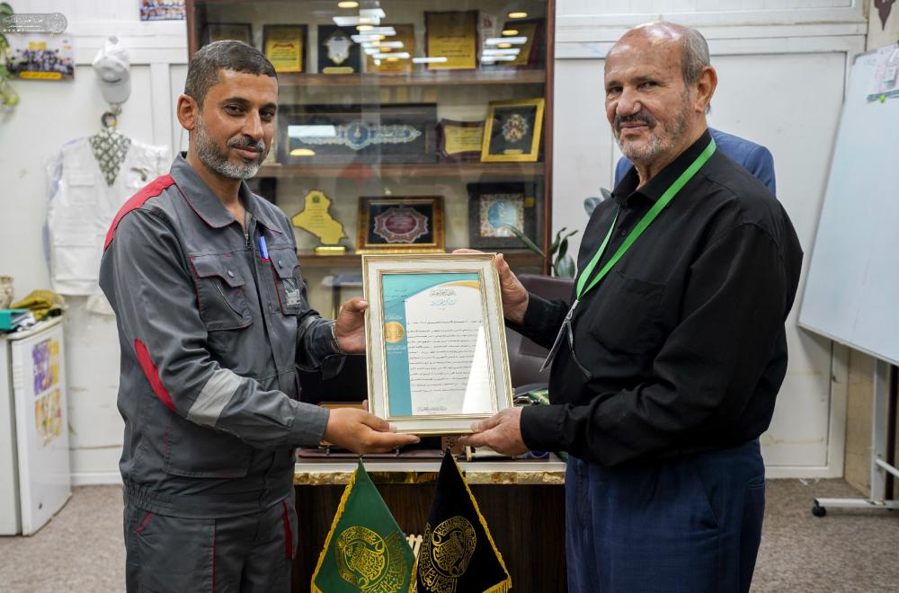 العتبة العلوية المقدسة تحتفي بممثلي الهيئات المتشرفة بخدمة الزائرين خلال مناسبتي الأربعين و رحيل النبي (ص)